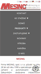 Mobile Screenshot of mesing.cz
